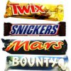 Knl:  Snickers-Twix-Bounty-Mars